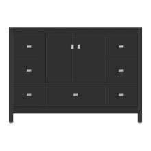 Strasser Woodenwork 71-330 - 48 X 21 X 34.5 Alki Essence Vanity Tiered Miter Sat Black Sb