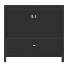 Strasser Woodenwork 71-349 - 36 X 18.5 X 34.5 Alki Essence Vanity Tiered Miter Sat Black Std