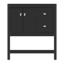 Strasser Woodenwork 71-388 - 30 X 21 X 34.5 Alki Spa Vanity Tiered Miter Sat Black Rh