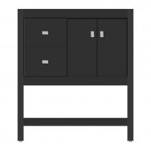 Strasser Woodenwork 71-389 - 30 X 21 X 34.5 Alki Spa Vanity Tiered Miter Sat Black Lh