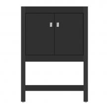 Strasser Woodenwork 71-393 - 24 X 18.5 X 34.5 Alki Spa Vanity Tiered Miter Sat Black Std