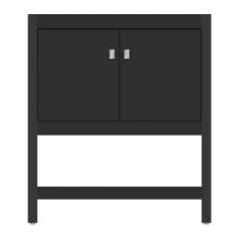 Strasser Woodenwork 71-394 - 30 X 21 X 34.5 Alki Spa Vanity Tiered Miter Sat Black Std