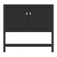 Strasser Woodenwork 71-397 - 36 X 18.5 X 34.5 Alki Spa Vanity Tiered Miter Sat Black Std