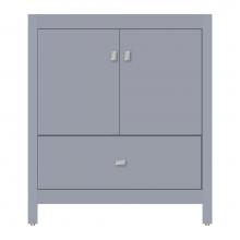 Strasser Woodenwork 71-427 - 30 X 18.5 X 34.5 Alki Essence Vanity Tiered Miter Sat Silver Std