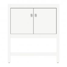 Strasser Woodenwork 71-557 - 30 X 21 X 34.5 Alki Spa Vanity Tiered Miter Sat White Std