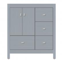 Strasser Woodenwork 71-590 - 30 X 18.5 X 34.5 Alki Essence Vanity Tiered Miter Silver Oak Rh