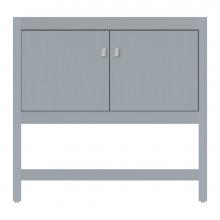Strasser Woodenwork 71-628 - 36 X 21 X 34.5 Alki Spa Vanity Tiered Miter Silver Oak Std
