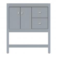 Strasser Woodenwork 71-640 - 30 X 18.5 X 34.5 Alki Spa Vanity Tiered Miter Silver Oak Rh