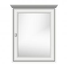 Strasser Woodenwork 71-755 - 24 X 6.5 X 31.5 Inset Med Cab Single Door Tiered Miter Powder Grey