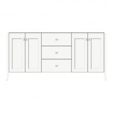 Strasser Woodenwork 71-913 - 72 X 21.5 X 34.5 Newhalem Vanity Slab Sat White Db