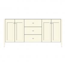 Strasser Woodenwork 71-916 - 72 X 21.5 X 34.5 Newhalem Vanity Slab Sat Biscuit Db