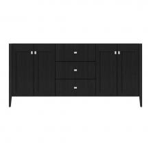 Strasser Woodenwork 71-939 - 72 X 19 X 34.5 Newhalem Vanity Slab Midnight Oak Db