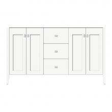 Strasser Woodenwork 71-949 - 60 X 21.5 X 34.5 Newhalem Vanity Slab Sat White Db