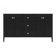 Strasser Woodenwork 71-967 - 60 X 21.5 X 34.5 Newhalem Vanity Slab Midnight Oak Db