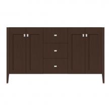 Strasser Woodenwork 72-011 - 60 X 19 X 34.5 Newhalem Vanity Slab Choc Oak Db