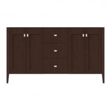 Strasser Woodenwork 71-979 - 60 X 21.5 X 34.5 Newhalem Vanity Slab Choc Cherry Db