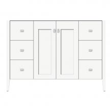 Strasser Woodenwork 72-015 - 48 X 21.5 X 34.5 Newhalem Vanity Slab Sat White Sb