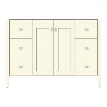 Strasser Woodenwork 72-035 - 48 X 19 X 34.5 Newhalem Vanity Slab Sat Biscuit Sb