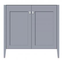 Strasser Woodenwork 72-180 - 36 X 19 X 34.5 Newhalem Vanity Slab Sat Silver Std