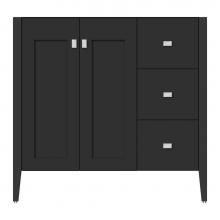 Strasser Woodenwork 72-133 - 36 X 21.5 X 34.5 Newhalem Vanity Slab Sat Black Rh