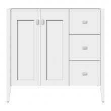 Strasser Woodenwork 72-190 - 36 X 19 X 34.5 Newhalem Vanity Slab Powder Grey Rh