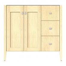 Strasser Woodenwork 72-148 - 36 X 21.5 X 34.5 Newhalem Vanity Slab Nat Maple Rh