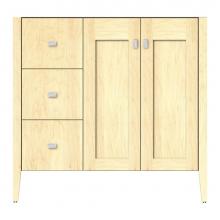 Strasser Woodenwork 72-149 - 36 X 21.5 X 34.5 Newhalem Vanity Slab Nat Maple Lh
