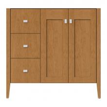 Strasser Woodenwork 72-152 - 36 X 21.5 X 34.5 Newhalem Vanity Slab Nat Cherry Lh