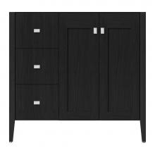 Strasser Woodenwork 72-155 - 36 X 21.5 X 34.5 Newhalem Vanity Slab Midnight Oak Lh