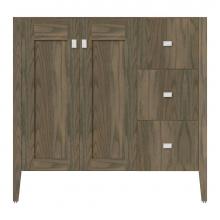 Strasser Woodenwork 72-160 - 36 X 21.5 X 34.5 Newhalem Vanity Slab Dusky Oak Rh