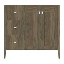 Strasser Woodenwork 72-161 - 36 X 21.5 X 34.5 Newhalem Vanity Slab Dusky Oak Lh