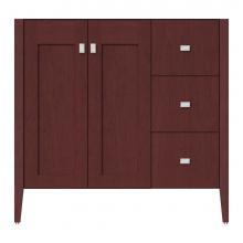 Strasser Woodenwork 72-214 - 36 X 19 X 34.5 Newhalem Vanity Slab Dk Cherry Rh