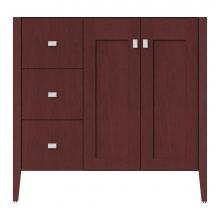 Strasser Woodenwork 72-164 - 36 X 21.5 X 34.5 Newhalem Vanity Slab Dk Cherry Lh