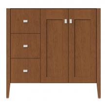 Strasser Woodenwork 72-167 - 36 X 21.5 X 34.5 Newhalem Vanity Slab Cinn Cherry Lh