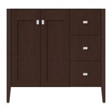 Strasser Woodenwork 72-172 - 36 X 21.5 X 34.5 Newhalem Vanity Slab Choc Cherry Rh