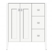 Strasser Woodenwork 72-229 - 30 X 21.5 X 34.5 Newhalem Vanity Slab Sat White Rh