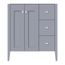 Strasser Woodenwork 72-232 - 30 X 21.5 X 34.5 Newhalem Vanity Slab Sat Silver Rh