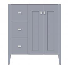 Strasser Woodenwork 72-284 - 30 X 19 X 34.5 Newhalem Vanity Slab Sat Silver Lh