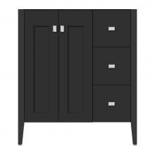 Strasser Woodenwork 72-235 - 30 X 21.5 X 34.5 Newhalem Vanity Slab Sat Black Rh