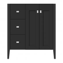 Strasser Woodenwork 72-236 - 30 X 21.5 X 34.5 Newhalem Vanity Slab Sat Black Lh