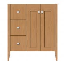 Strasser Woodenwork 72-248 - 30 X 21.5 X 34.5 Newhalem Vanity Slab Nat Oak Lh