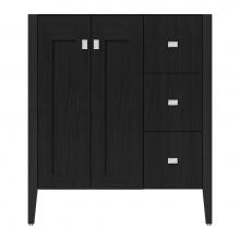 Strasser Woodenwork 72-256 - 30 X 21.5 X 34.5 Newhalem Vanity Slab Midnight Oak Rh
