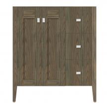 Strasser Woodenwork 72-262 - 30 X 21.5 X 34.5 Newhalem Vanity Slab Dusky Oak Rh