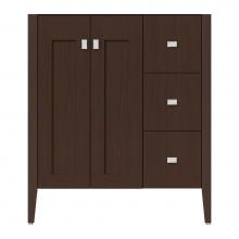 Strasser Woodenwork 72-271 - 30 X 21.5 X 34.5 Newhalem Vanity Slab Choc Oak Rh