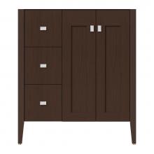 Strasser Woodenwork 72-323 - 30 X 19 X 34.5 Newhalem Vanity Slab Choc Oak Lh
