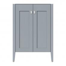 Strasser Woodenwork 72-327 - 24 X 21.5 X 34.5 Newhalem Vanity Slab Silver Oak Std