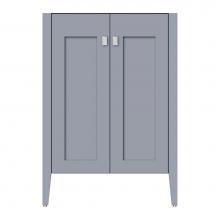 Strasser Woodenwork 72-346 - 24 X 19 X 34.5 Newhalem Vanity Slab Sat Silver Std