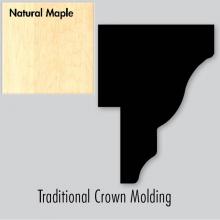 Strasser Woodenwork 83.154 - 2 X 1.25 X 72 Traditional Crown Strip Nat Maple
