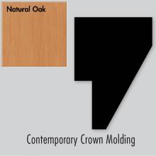 Strasser Woodenwork 84.408 - 1.75 X 1.25 X 72 Contemp Crown Strip Nat Oak