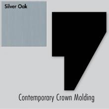 Strasser Woodenwork 84.409 - 1.75 X 1.25 X 72 Contemp Crown Strip Silver Oak